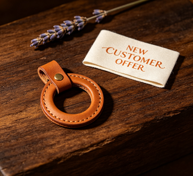 Belmont Cognac Leather Loop Charm | NEW CUSTOMER OFFER
