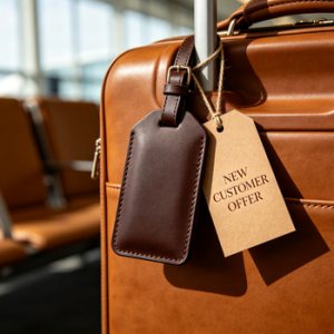 Kingsley Leather Luggage Tag Charm | NEW CUSTOMER OFFER